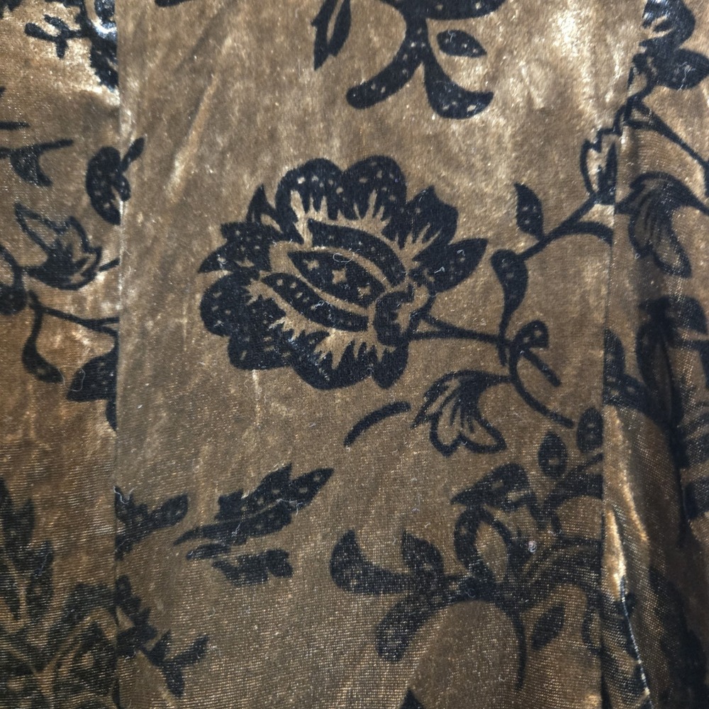 Vintage Spiegle Brown Velvet Burnout Blazer Size 10 - Picture 3 of 8